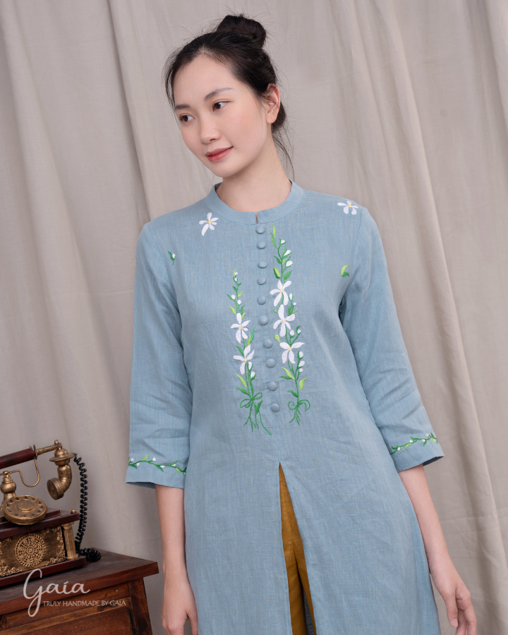 Linen Vietnam dress culture