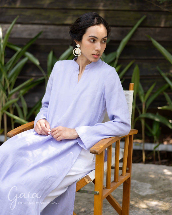 Linen Vietnam long dress