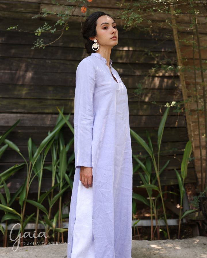 Linen Vietnam long dress