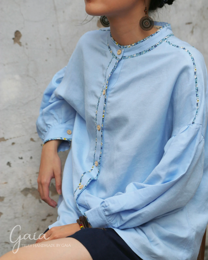 Long sleeve linen shirt