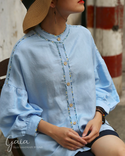 Long sleeve linen shirt