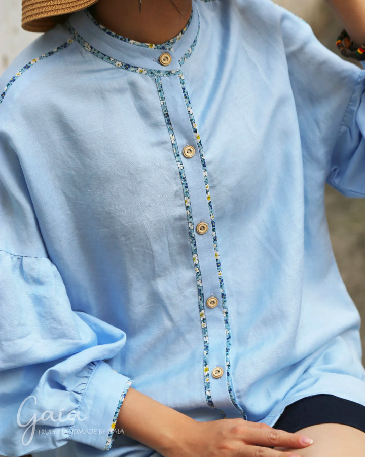 Long sleeve linen shirt