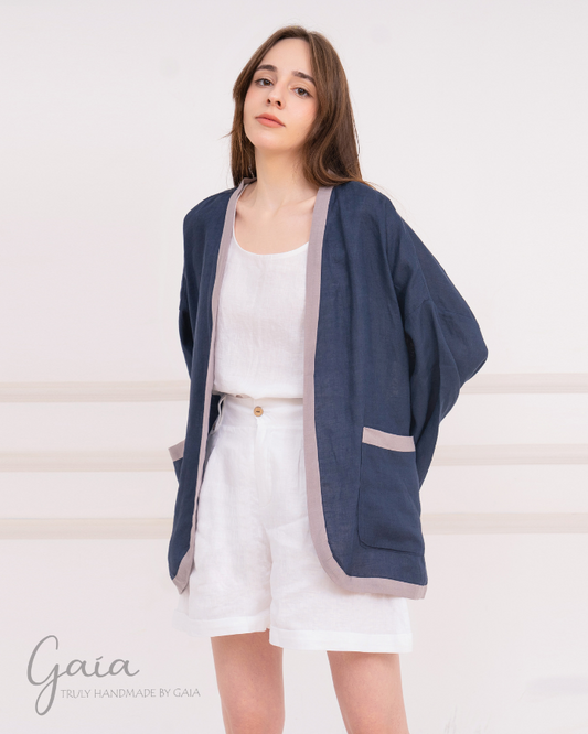 Loose linen jacket