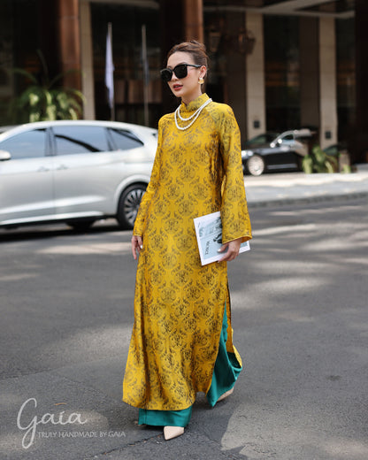 Mulberry silk beautiful Ao Dai