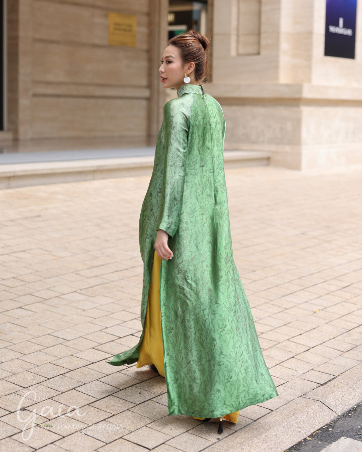 Mulberry silk custom Ao Dai