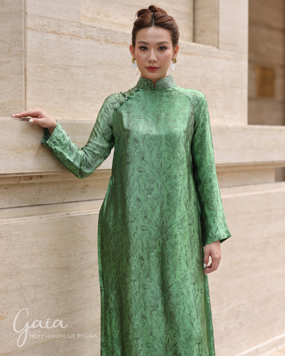 Mulberry silk custom Ao Dai