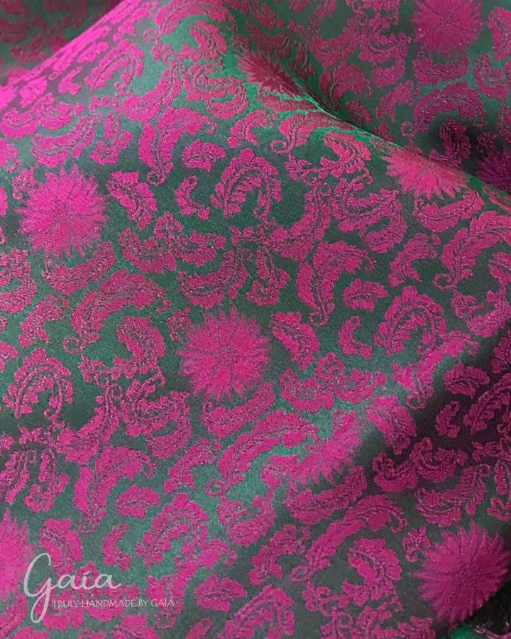 Mulberry silk flower fabric