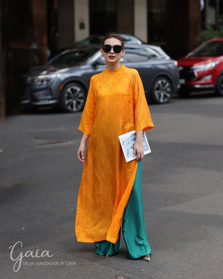 Mulberry silk loose Ao Dai 