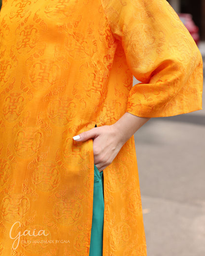 Mulberry silk loose Ao Dai 