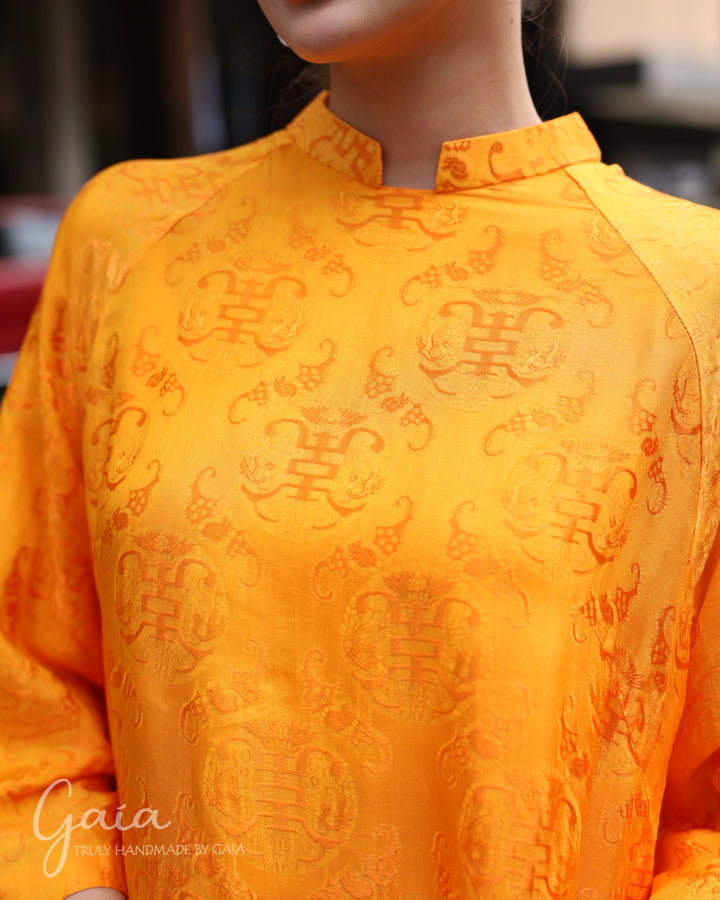 Mulberry silk loose Ao Dai 