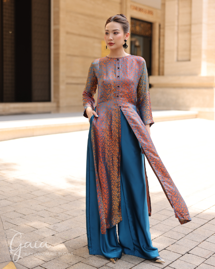 Mulberry Silk Modern Casual AO Dai AO Dai/Dress Only Mulberry Silk Modern Casual AO Dai AO Dai/Dress Only