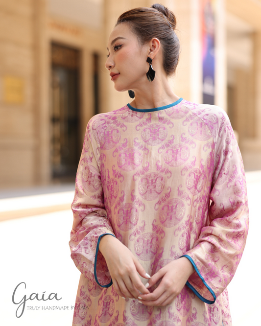 Mulberry silk modern Vietnamese costume