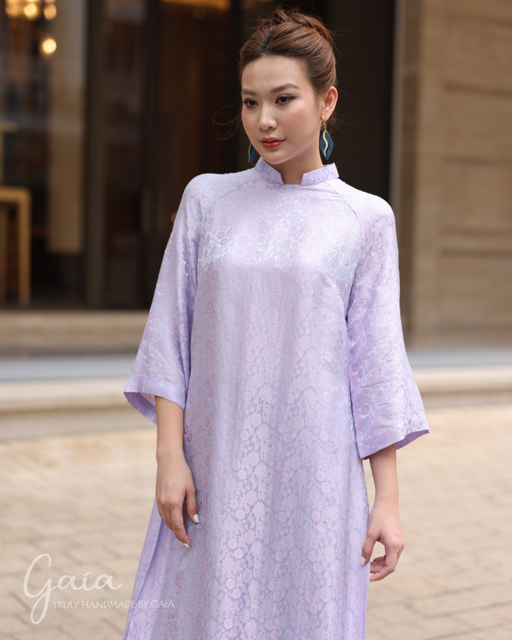 Mulberry silk Vietnam long dress