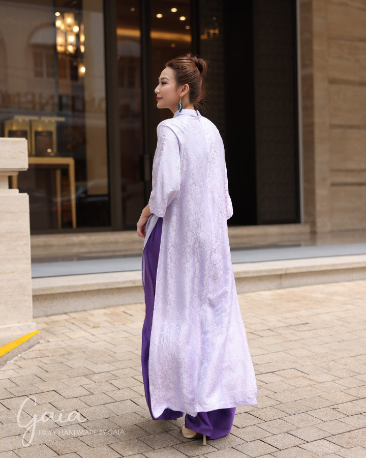 Mulberry silk Vietnam long dress