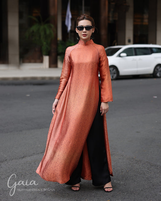 Mulberry silk Vietnamese Ao Dai women