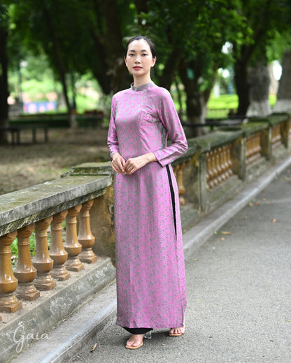 Mulberry silk Vietnamese bridal dress