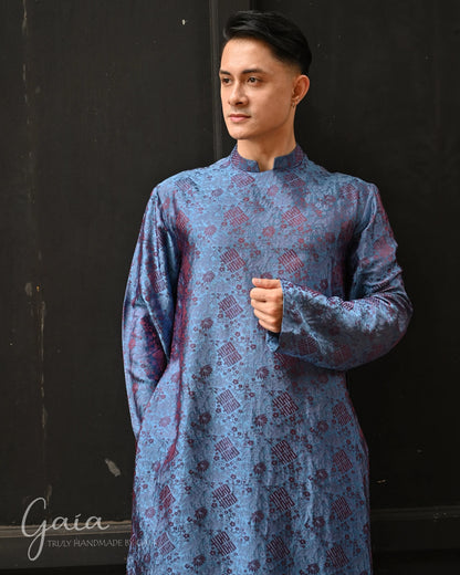 Mulberry silk Vietnamese men dress