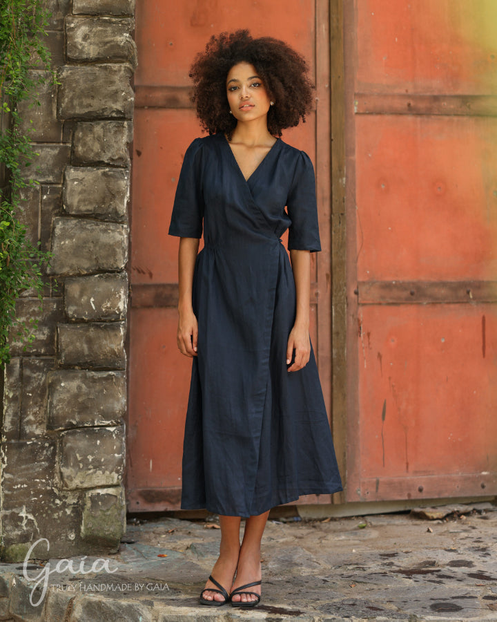 Oversize linen dress