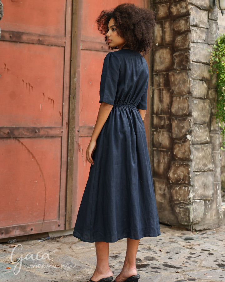 Oversize linen dress