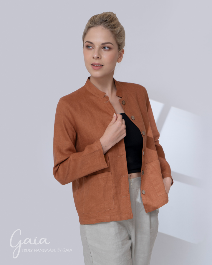 Petite linen jacket