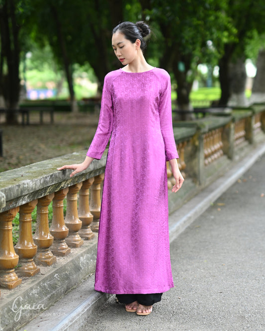 Purple mulberry silk Vietnamese