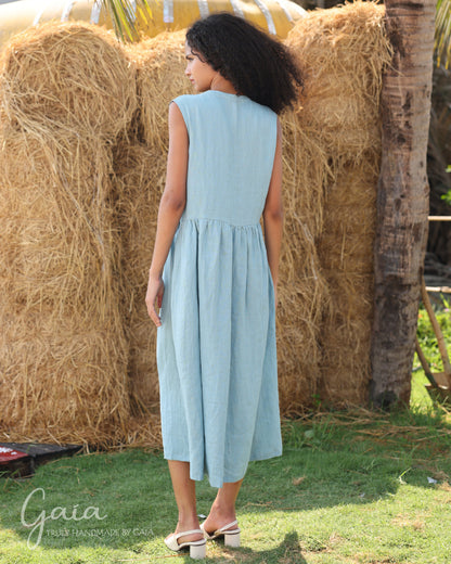 Summer casual linen dress 