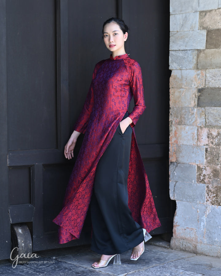 Traditional mulberry silk dress Ao Dai Only Traditional mulberry silk dress Ao Dai Only