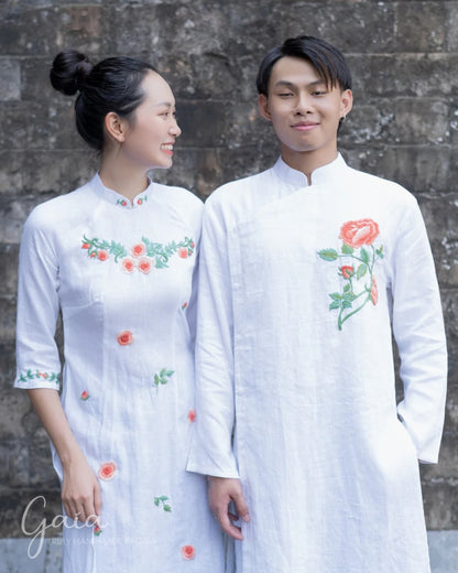 Linen Vietnamese costume male