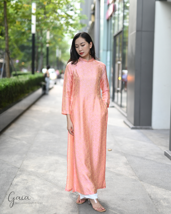 Vietnamese mulberry silk Ao Dai