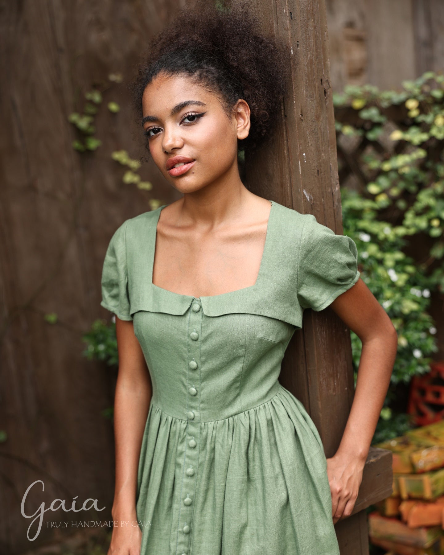 vintage linen dresses Vintage linen dress BETTY