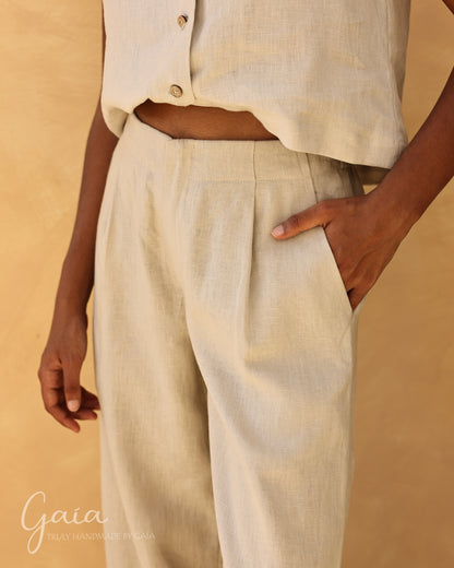 Wide linen pants 