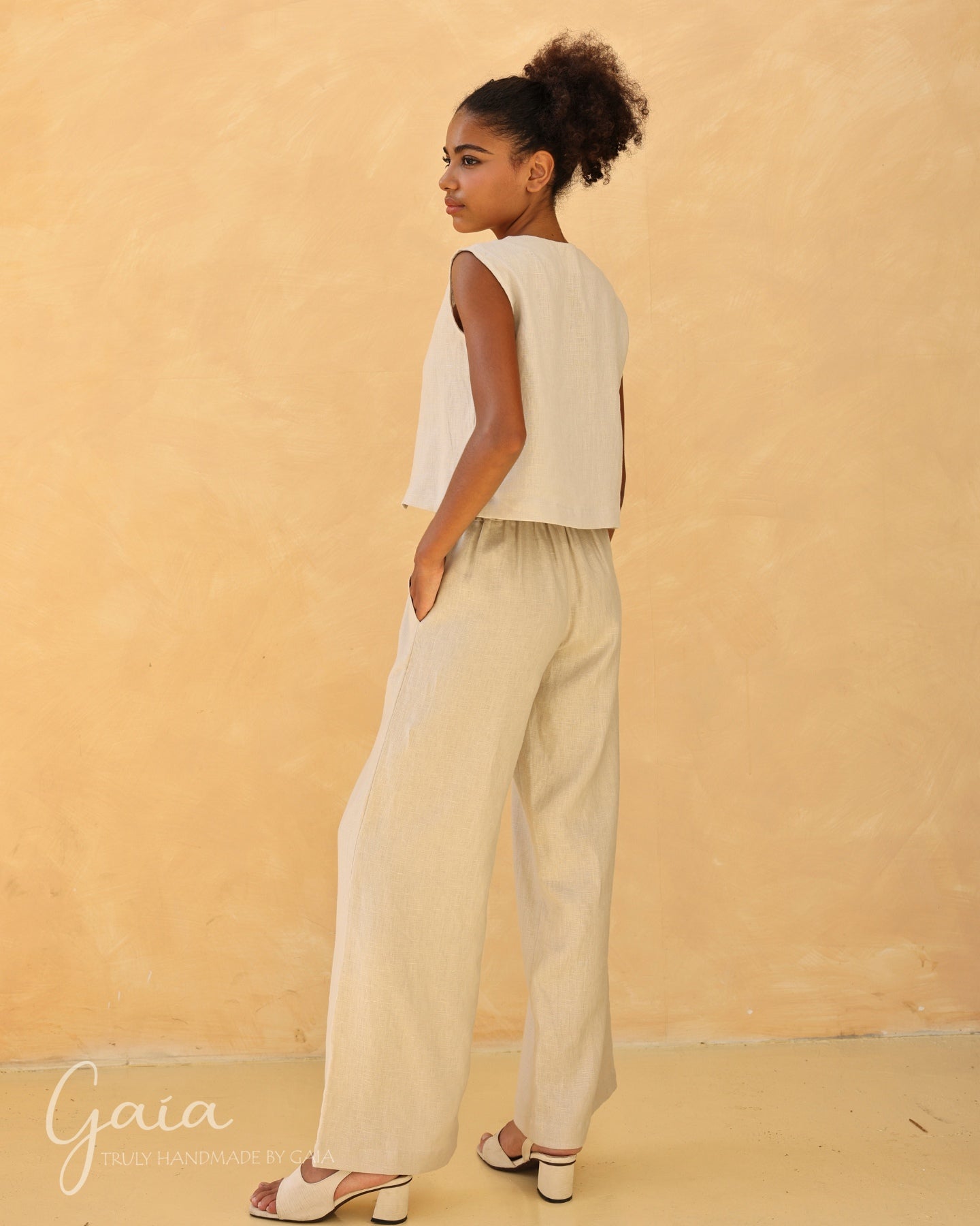 Wide linen pants 