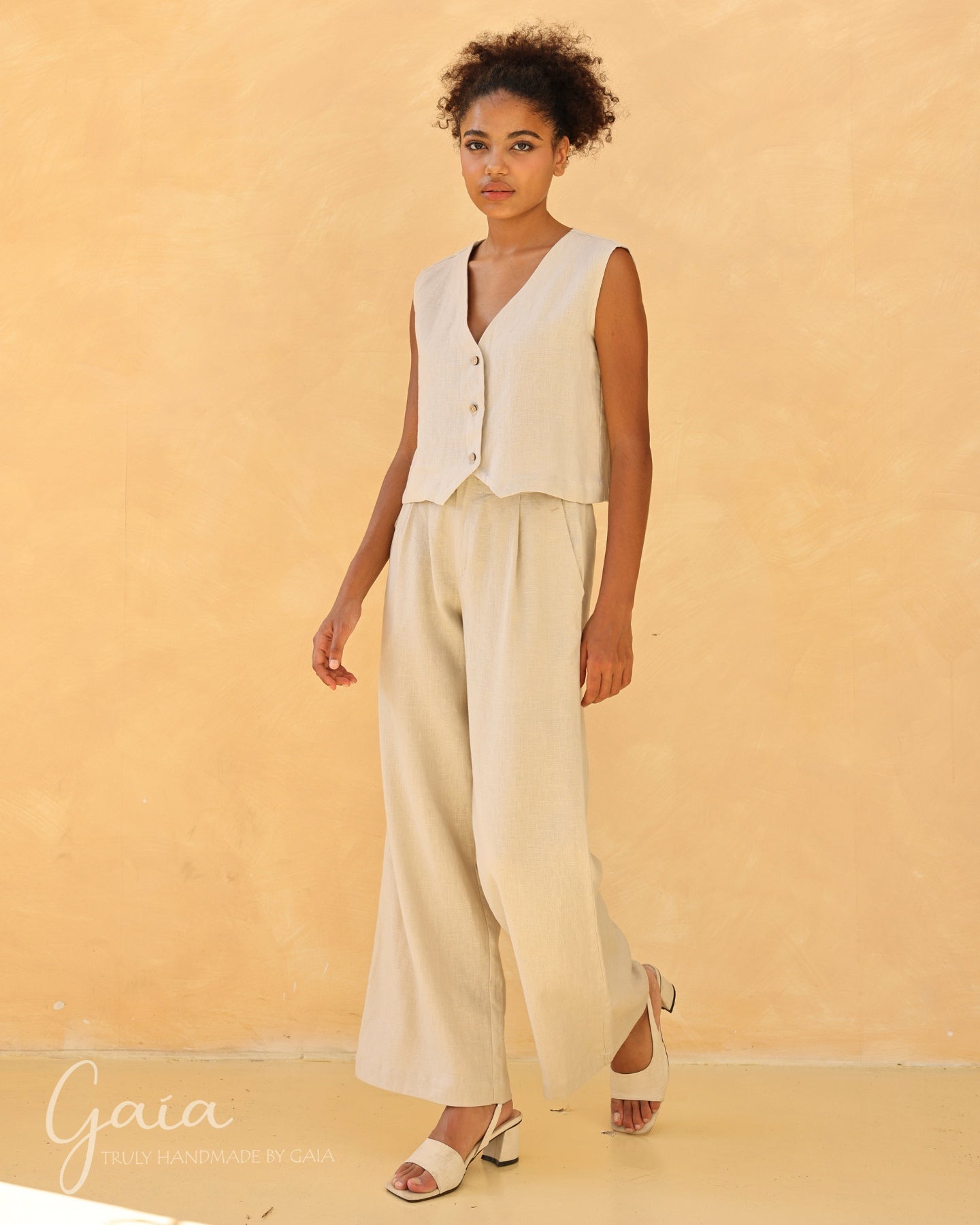 Wide linen pants 