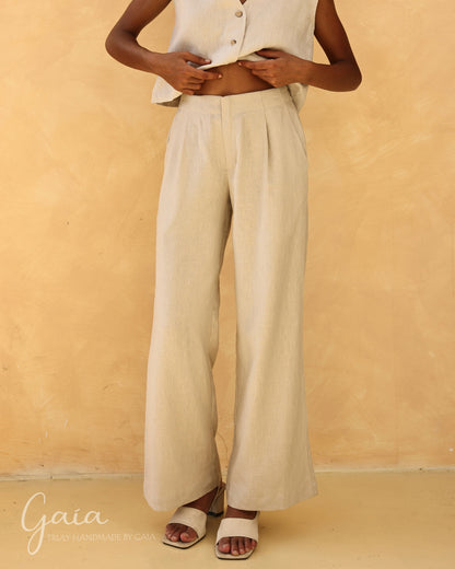 Wide linen pants 