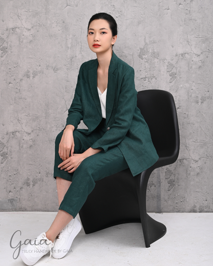 Womens linen suit set