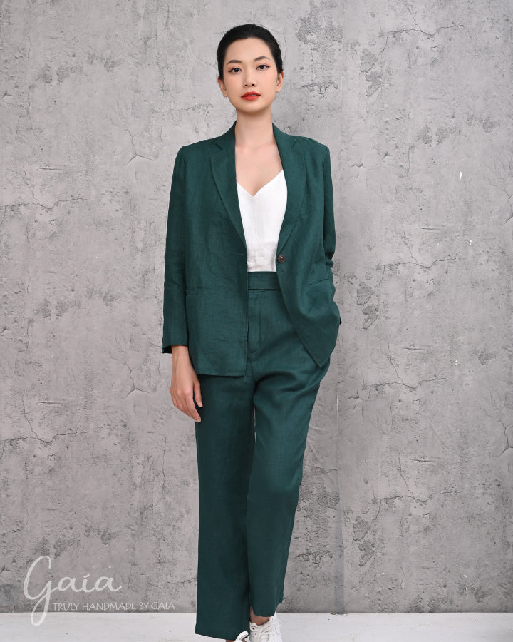 Womens linen suit set